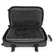 Eastpak Travel-Reisetasche Transit'r 4 L (80 Liter) mit Rollen Black Denim grau